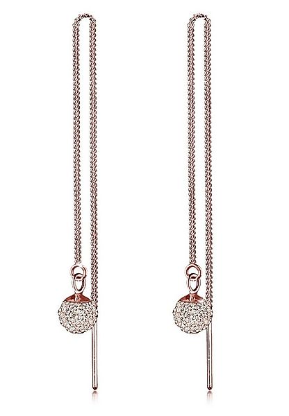 Elli Paar Ohrhänger Hänger Kugel 925 Silber, mit Kristallen von Swarovski®, günstig online kaufen