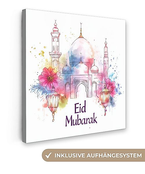 OneMillionCanvasses® Leinwandbild Moschee - Eid Mubarak günstig online kaufen