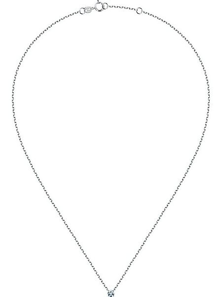 CHRIST Collier CHRIST Damen-Kette 375er Weißgold 1 Topas günstig online kaufen