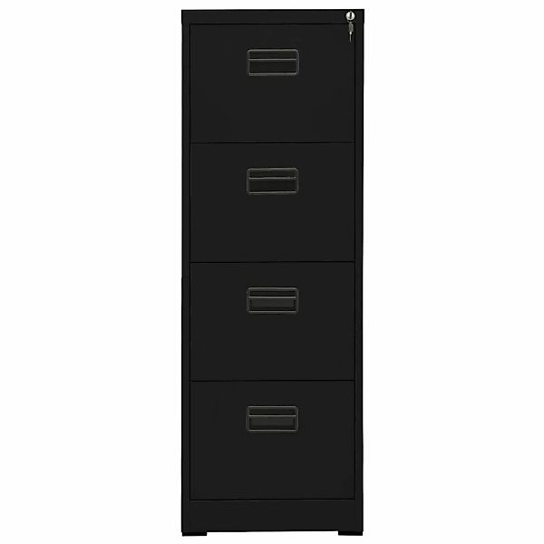 Vidaxl Aktenschrank Schwarz 46x62x133 Cm Stahl günstig online kaufen