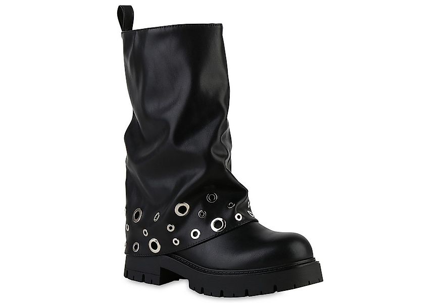 VAN HILL 841798 Stiefel Damen Leicht Gefütterte Bikerstiefel Stiefel Profil günstig online kaufen