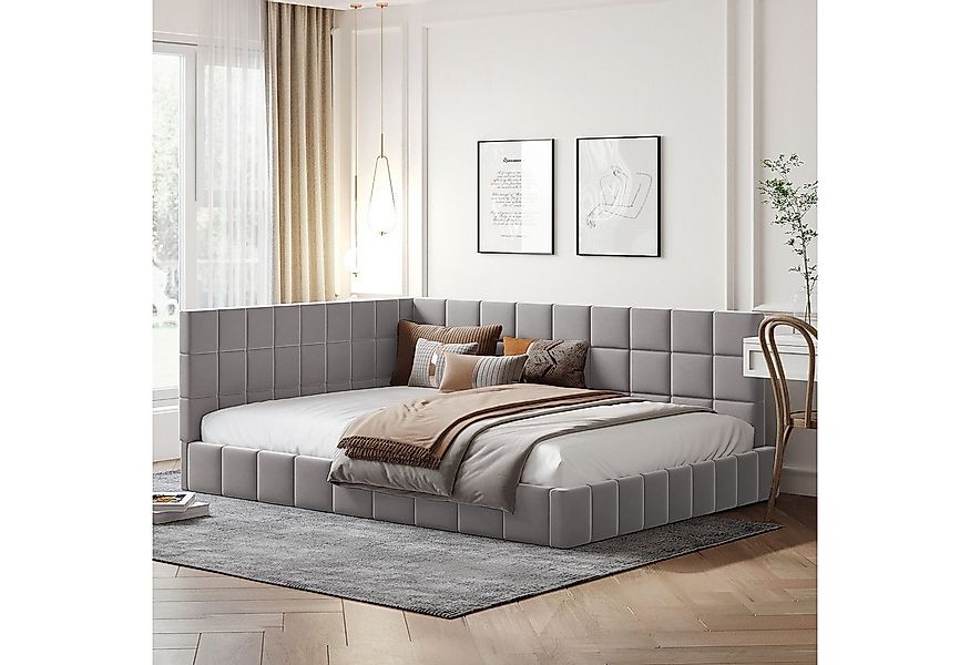 Odikalo Schlafsofa Polsterbett Jugendbett Kinderbett Flachbett 140/160x200c günstig online kaufen