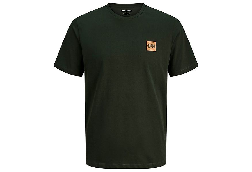 Jack & Jones Rundhalsshirt Jack&Jones T-Shirt oliv XXL Brustprint JJBRANDY günstig online kaufen