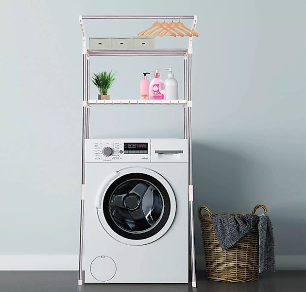 Waschmaschinenregal Ellsworth Weiß günstig online kaufen