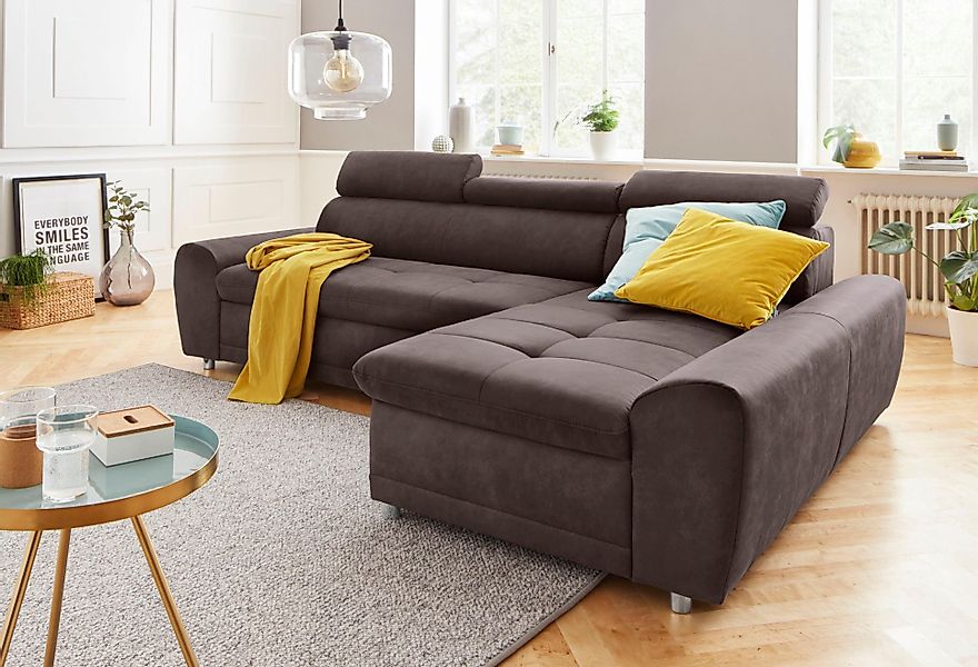 sit&more Ecksofa Riva L-Form, inklusive Kopteilverstellung, günstig online kaufen