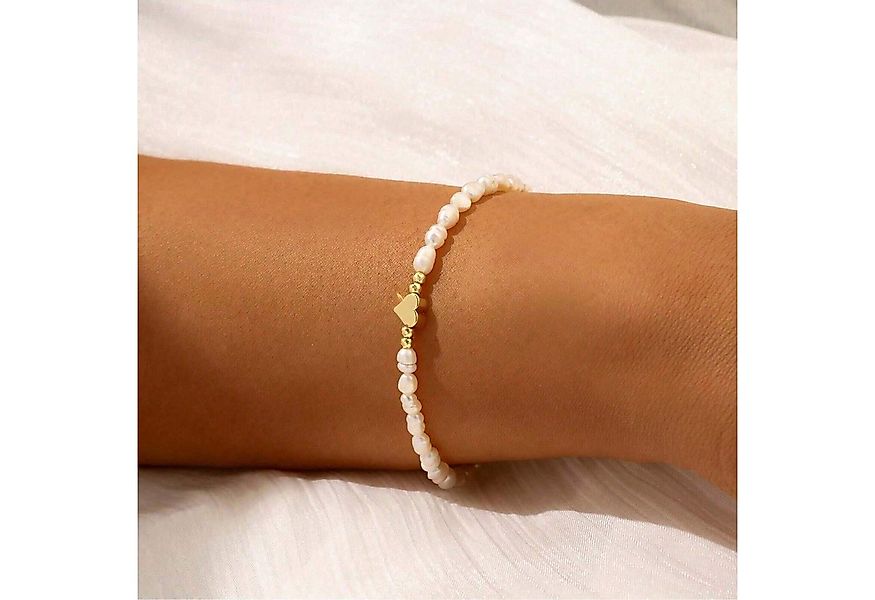 The Beauty House Armband Romantisches Herz-Armband mit Perle, – zarter Dame günstig online kaufen