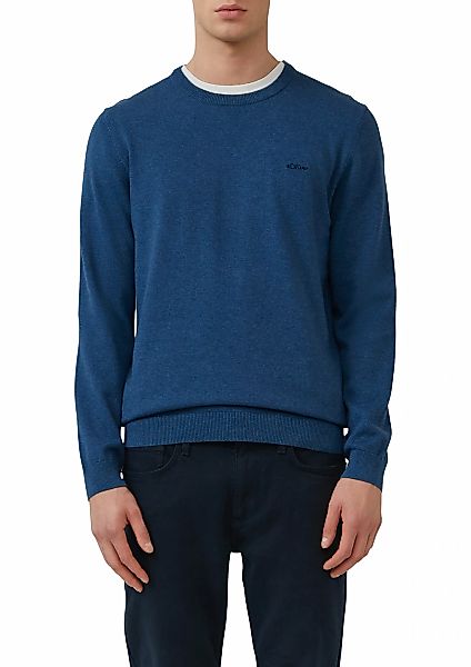 s.Oliver Strickpullover, mit Logostickerei günstig online kaufen
