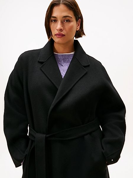Tommy Hilfiger Curve Kurzmantel "CRV DF WOOL REG BELTED MIDI COAT", in groß günstig online kaufen