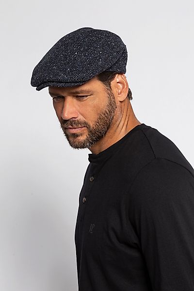 JP1880 Strickhandschuhe Schirmmütze Fischgrat-Muster Woll-Qualität günstig online kaufen