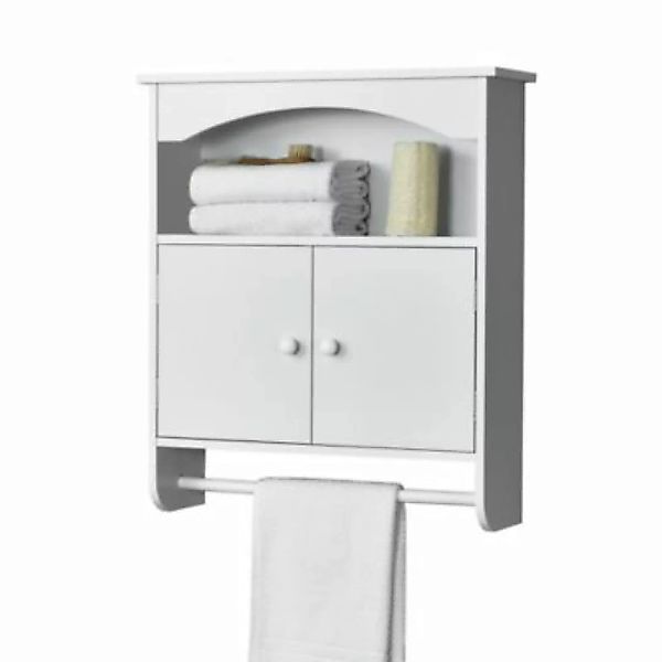 en.casa Badezimmerschrank 61x53x15cm mit Handtuchhalter Wandschrank Schrank günstig online kaufen