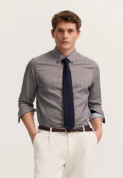 bugatti Businesshemd "Modern Fit" bedruckt mit Easy-Care günstig online kaufen