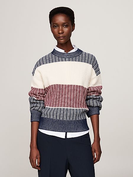 Tommy Hilfiger Strickpullover GLOBAL STP ALL günstig online kaufen