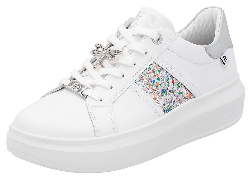 RIEKER Sport Plateausneaker mit stylischen Metallic-Details, Freizeitschuh, günstig online kaufen