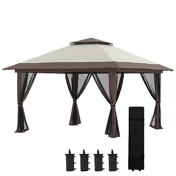 Outsunny Faltpavillon ca. 4 x 4 günstig online kaufen