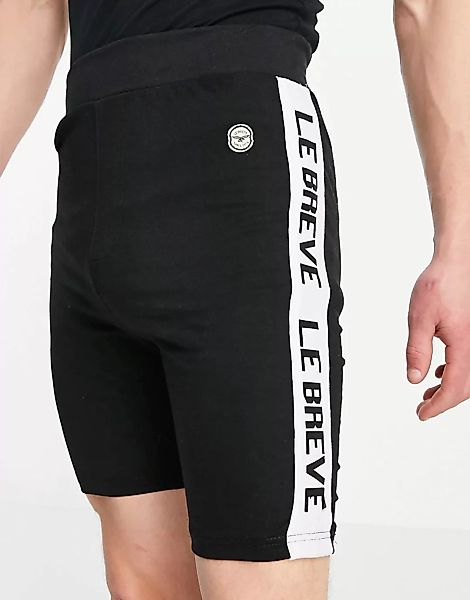 Le Breve – Lounge-Shorts in Schwarz, Kombiteil günstig online kaufen