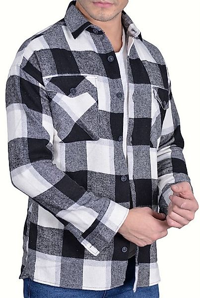 Megaman Jeans Flanellhemd Herren Holzfällerhemd Flanellhemd Kariert Freizei günstig online kaufen