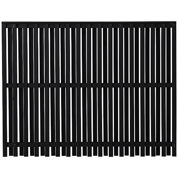 Sichtschutzzaun Nagano Nadelholz Schwarz 180 cm x 140 cm günstig online kaufen