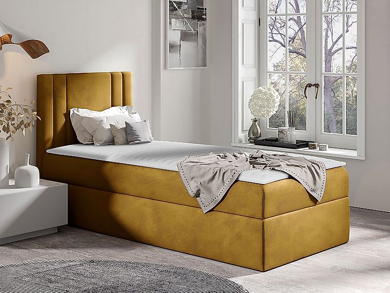 MIRJAN24 Boxspringbett Carmen Mini (mit Hauptmatratze, Topper, Kopfteil), 8 günstig online kaufen