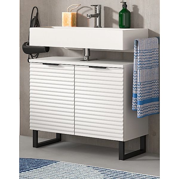 Inn.Furn Waschbeckenunterschrank Weiß 70 cm Soft-Close Roove günstig online kaufen