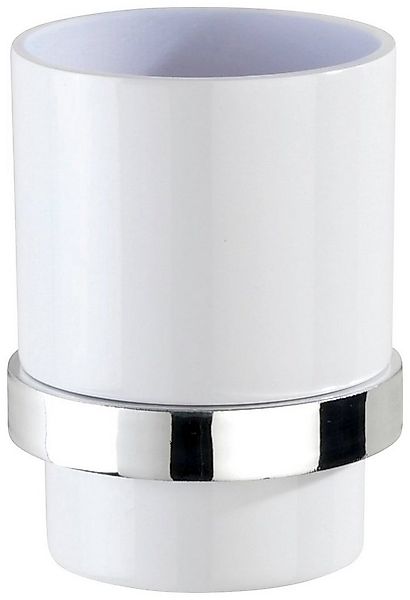 WENKO Zahnputzbecher Quadro, (1-St), Montage ohne Schrauben und Bohren günstig online kaufen