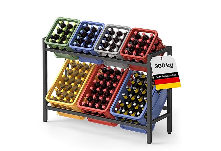 SONGMICS Flaschenregal Getränkekistenregal Aufbewahrungsregal Getränkeregal günstig online kaufen