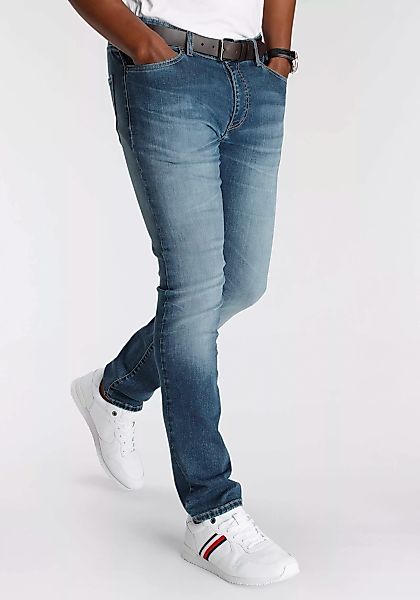 DELMAO Stretch-Jeans ""Reed"", gerader Beinschnitt, Used-Look-Waschung, nie günstig online kaufen