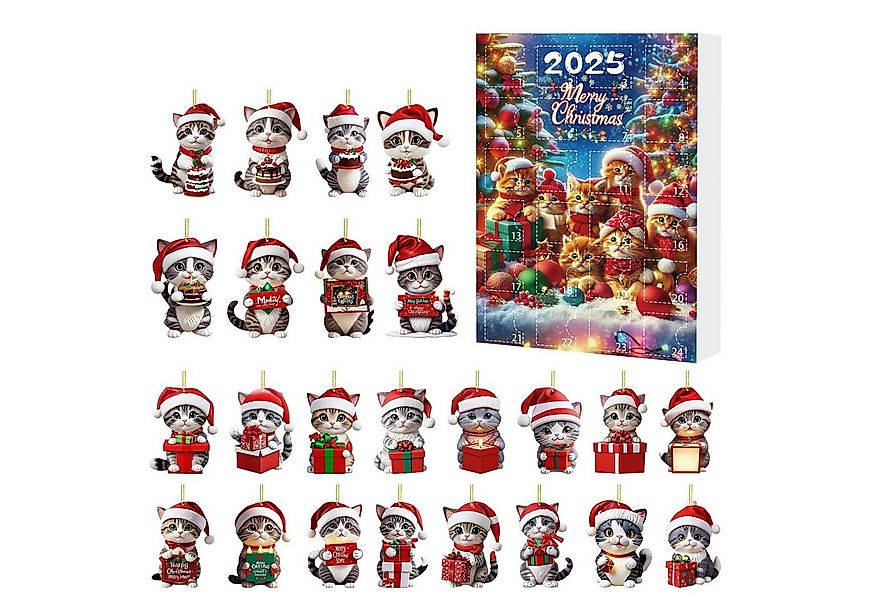 CLTYQ Weihnachtsbaumkugel Weihnachtsbaumkugel Katzen-Anhänger zum befüllen günstig online kaufen