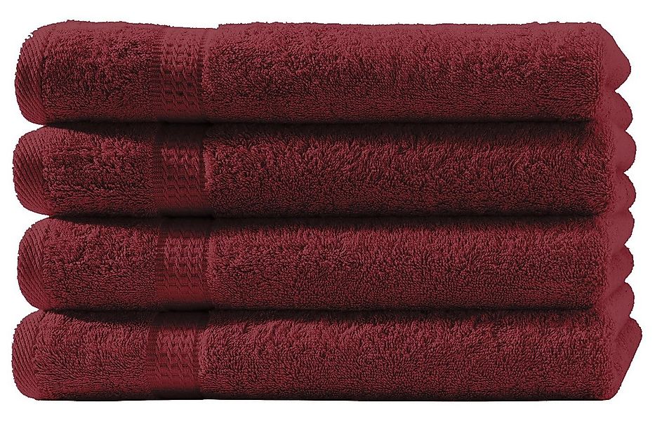 One Home Handtücher Royal, Frottee (4-St), mit Bordüre, saugfähig günstig online kaufen