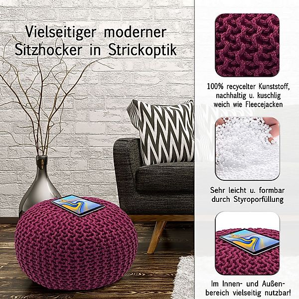 Casamia Pouf Pouf Ø 55 o. günstig online kaufen