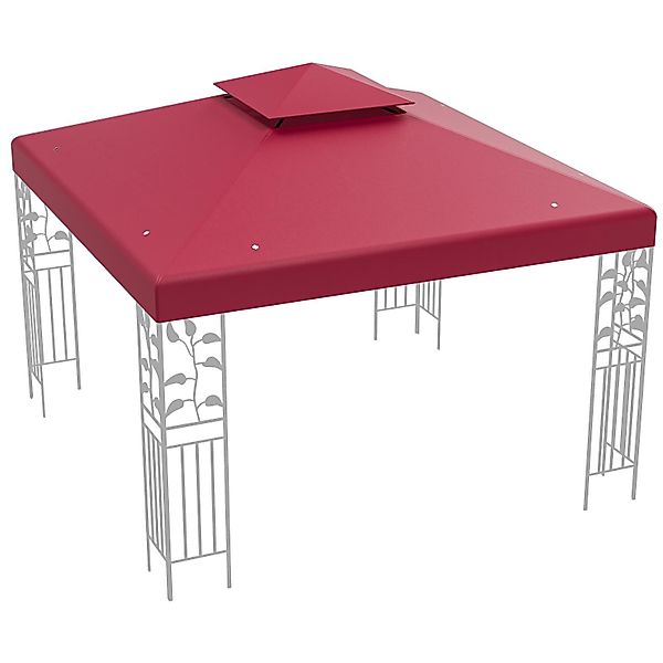 KOMFOTTEU Pavillon-Ersatzdach 3x3 m, Wasserabweisend, Doppeldach, günstig online kaufen