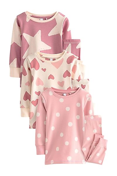 Next Pyjama Snuggle Schlafanzug im 3er-Pack, günstig online kaufen