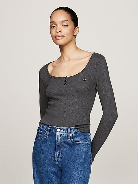 Tommy Jeans Curve Henleyshirt TJW MELANGE günstig online kaufen