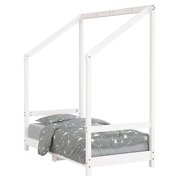 vidaXL Kinderbett Weiß 70x140 cm Massivholz Kiefer 835707 günstig online kaufen