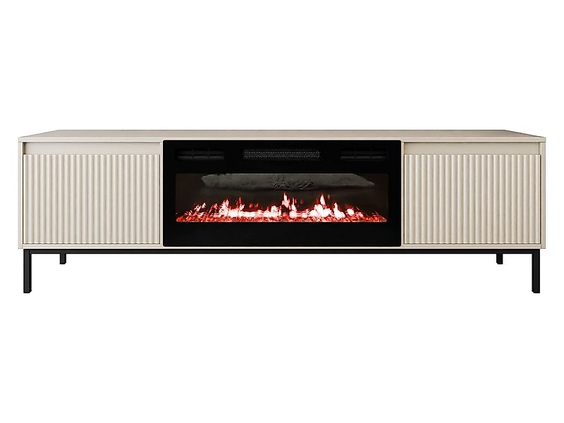 MIRJAN24 TV-Schrank Ozmi 2K EF mit Kamin (mit zwei Kleppen) Realistische LE günstig online kaufen