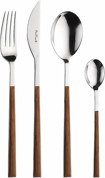 PINTINOX Besteck-Set »Sushi« mit Kunststoffgriff in Holz-Optik günstig online kaufen