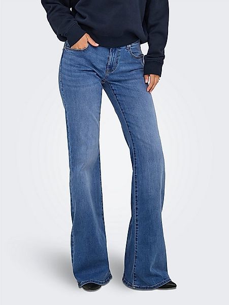 ONLY Bootcut-Jeans ONLTIGER LW WIDE MB FLARED DNM PIM günstig online kaufen