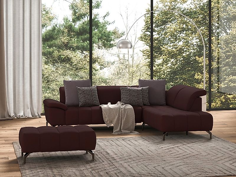 sit&more Ecksofa "Cool L-Form", wahlweise mit Kopfteilverstellung und Vorzi günstig online kaufen