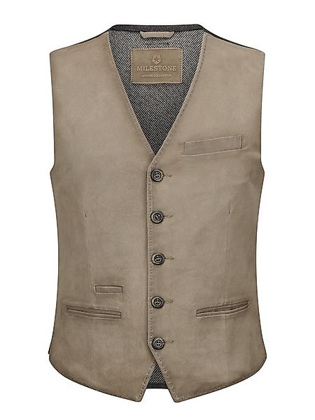 Milestone Lederweste MSRenzo aus hochwertigem Veloursleder günstig online kaufen
