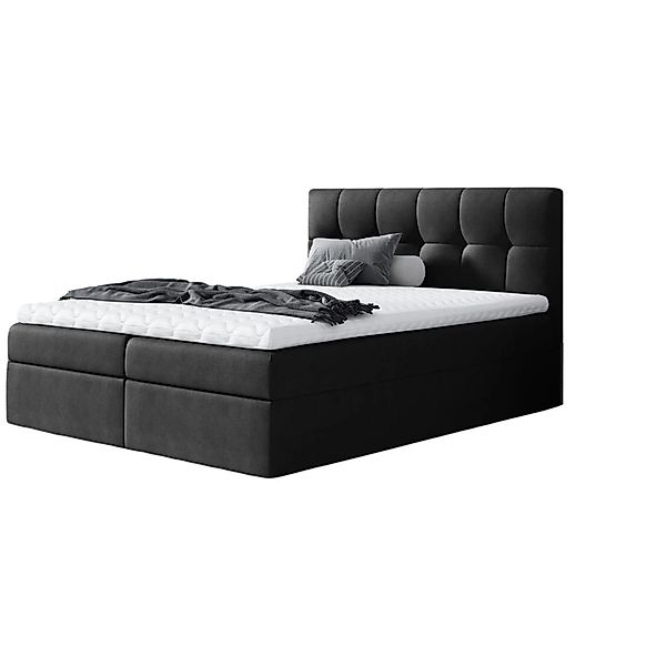 Beautysofa Boxspringbett Kontinentales Bett mit Matratze günstig online kaufen