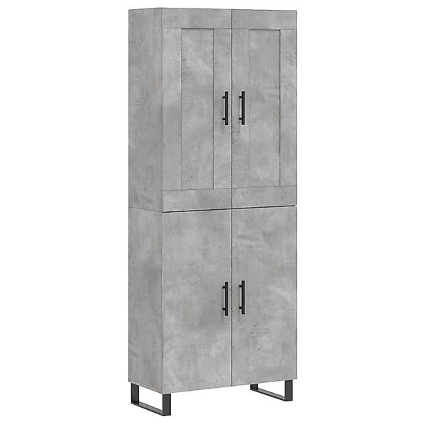 vidaXL Highboard Betongrau 69,5x34x180 cm Holzwerkstoff 3199581 günstig online kaufen