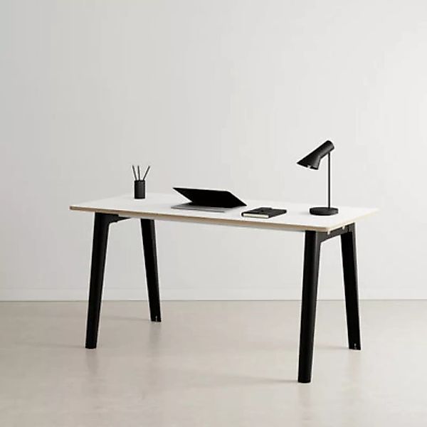 Schreibtisch New Modern plastikmaterial schwarz / 150 x 70 cm - Schichtstof günstig online kaufen