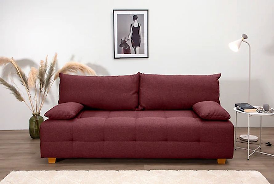 COLLECTION AB Schlafsofa "Bella", Schlafsofa,Bettkasten,Bonellfederkern,Rüc günstig online kaufen