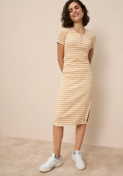 KangaROOS Midikleid Midikleid, figurbetonte Passform, Kurzarm, mit Schlitz günstig online kaufen