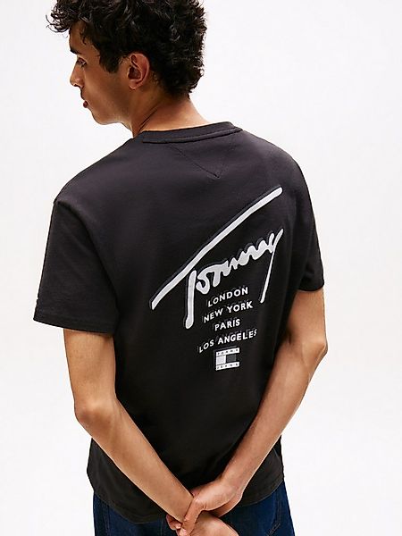 Tommy Jeans T-Shirt TJM SIGN CITY TEE EXT Rundhals, regular fit, großer Rüc günstig online kaufen