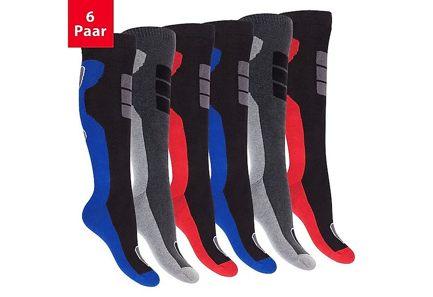 Footstar Thermosocken Herren Winter Thermo Kniestrümpfe (6 Paar) Vollfrotte günstig online kaufen