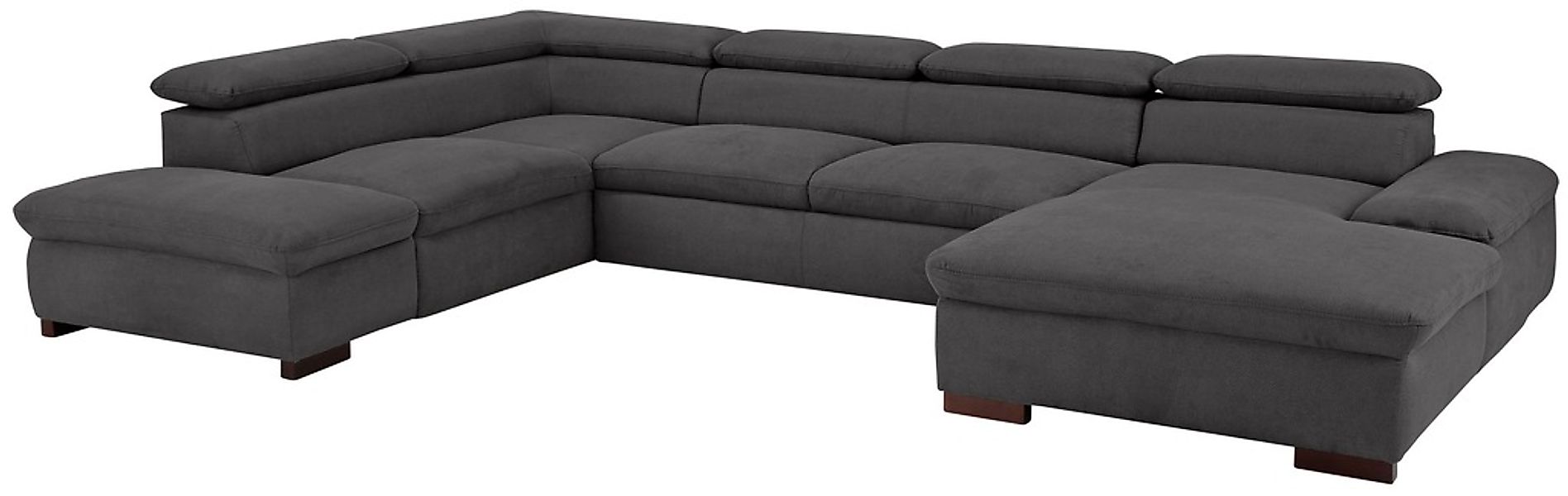 Home affaire Wohnlandschaft "Alberto U-Form" mit Kopfteilverstellung, wahlw günstig online kaufen