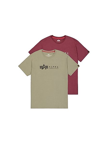 Alpha Industries Rundhalsshirt Label T 2 Pack (Packung, 2-tlg., 2er-Pack) günstig online kaufen