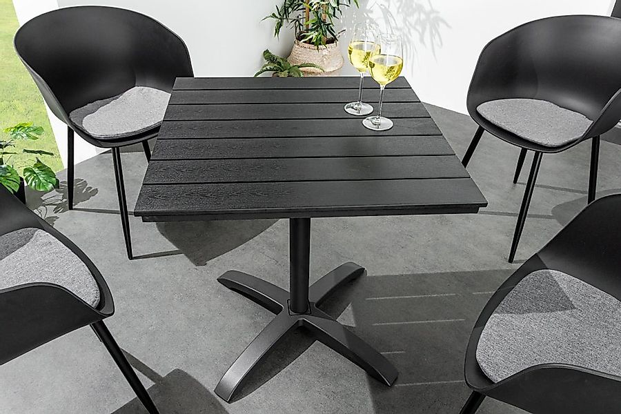 riess-ambiente Gartentisch DESIGNO 70cm schwarz (Einzelartikel, 1-St), Balk günstig online kaufen