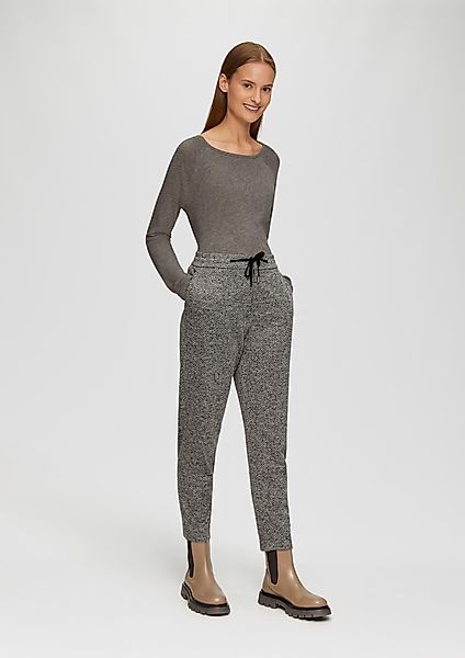 s.Oliver 7/8-Hose Elastische Jogpants mit Muster günstig online kaufen