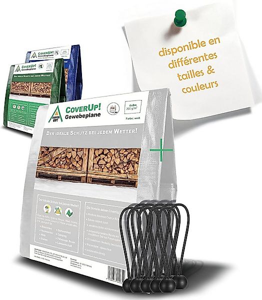 Schutzplane Abdeckplane Wasserdicht, 200g/m² Gewebeplane mit Ösen (Plane Wa günstig online kaufen